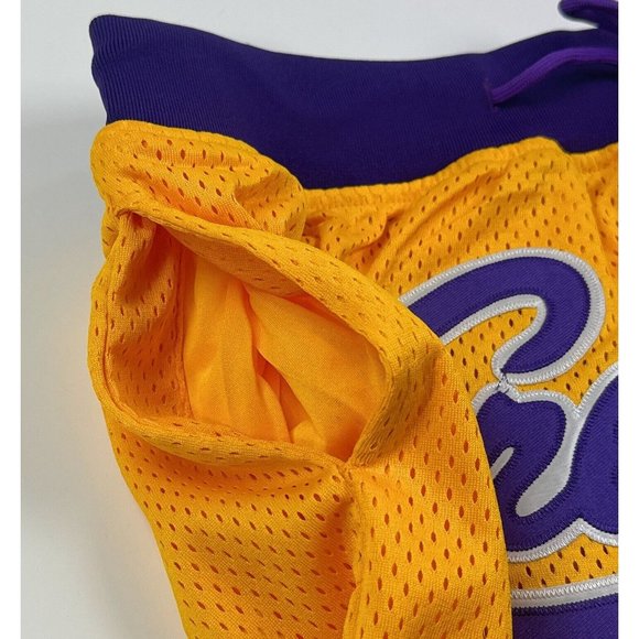Crenshaw Mamba Nipsey Hussle Kobe Bryant Headgear Mens Large Yellow Shorts - Picture 6 of 11